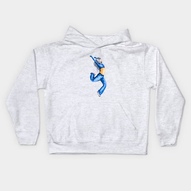 Modern Street Dance Kids Hoodie by Svetlana Pelin